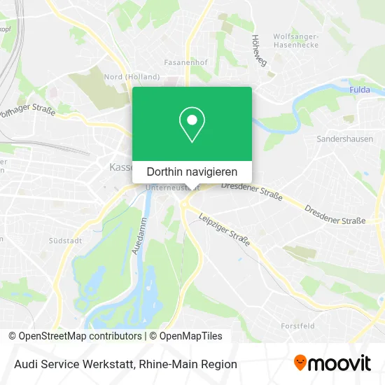 Audi Service Werkstatt Karte