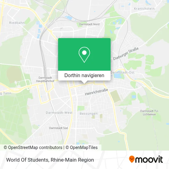 World Of Students Karte