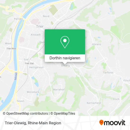 Trier-Olewig Karte