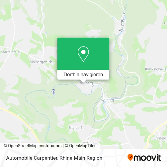 Automobile Carpentier Karte