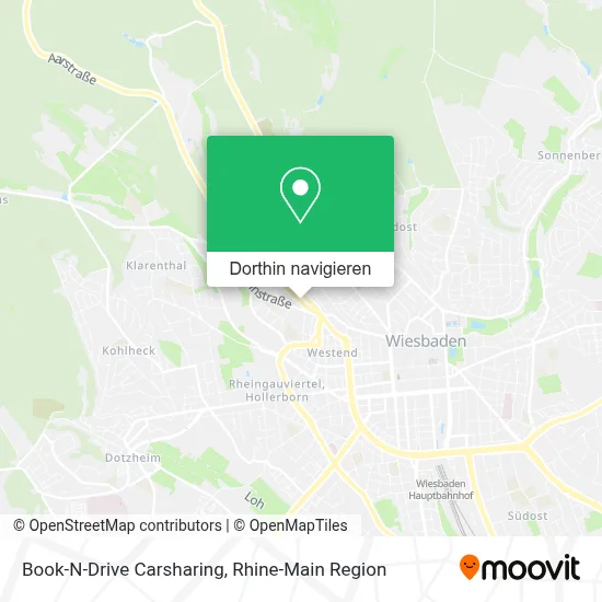 Book-N-Drive Carsharing Karte