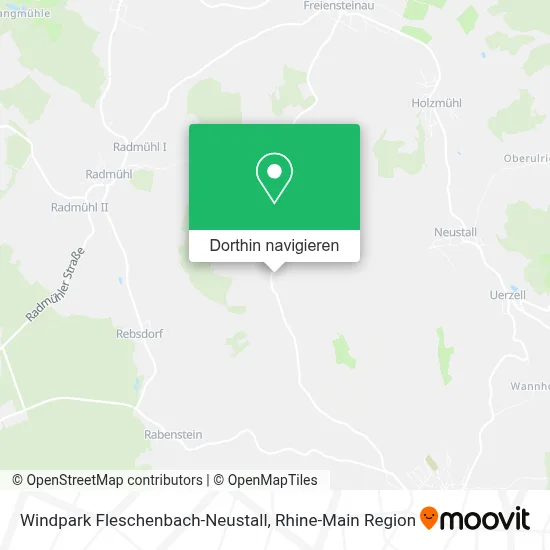 Windpark Fleschenbach-Neustall Karte