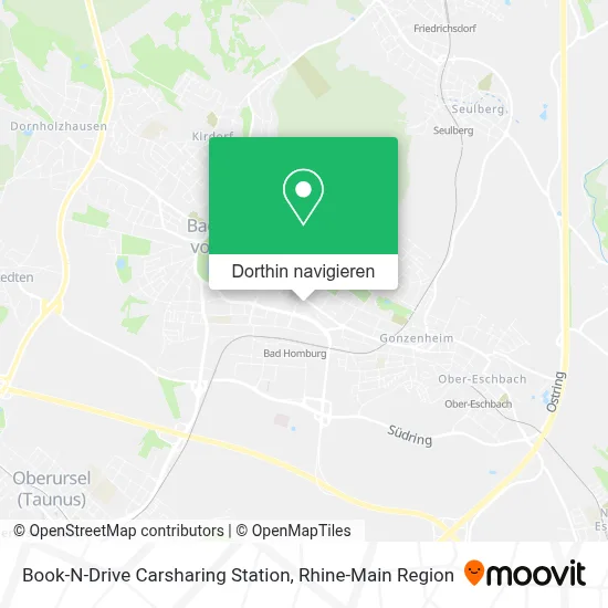 Book-N-Drive Carsharing Station Karte
