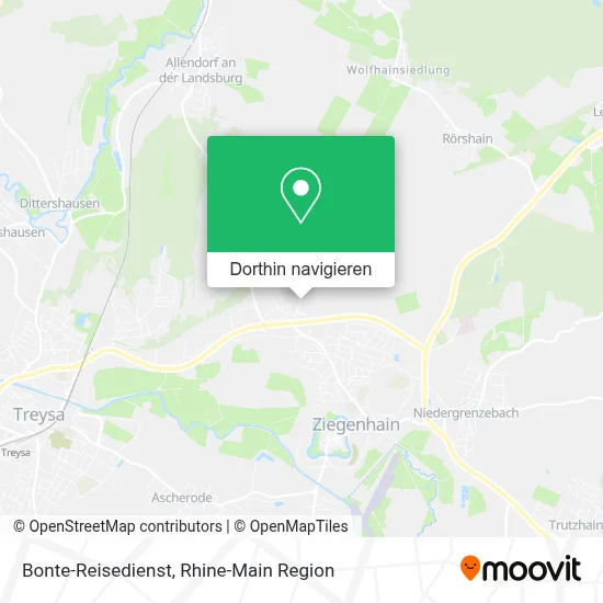 Bonte-Reisedienst Karte