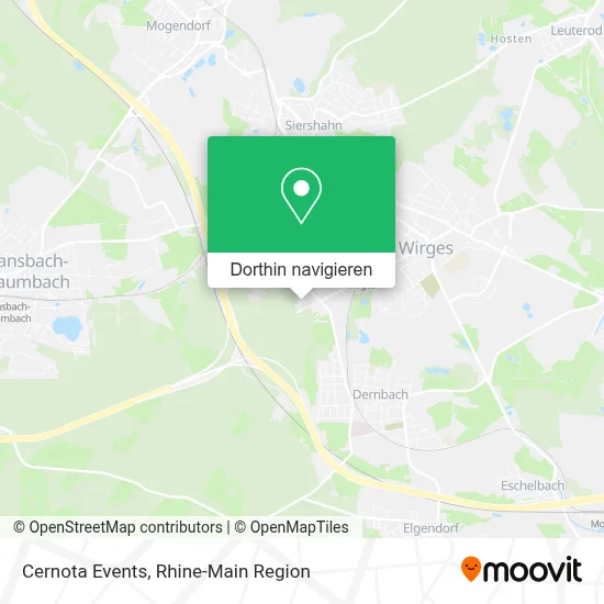 Cernota Events Karte