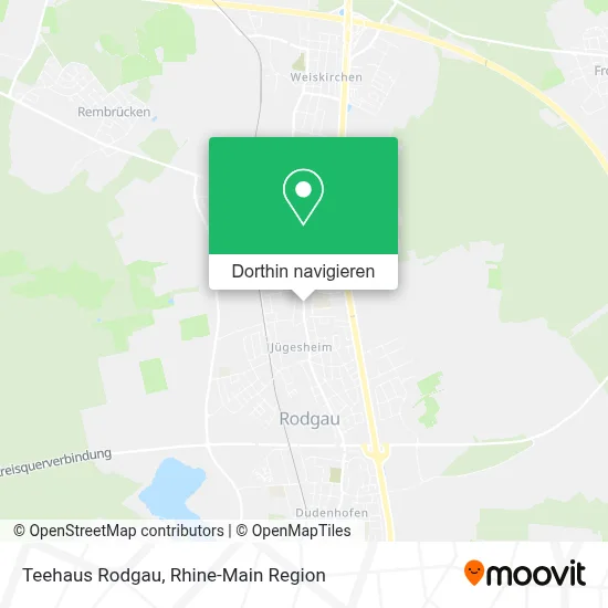 Teehaus Rodgau Karte