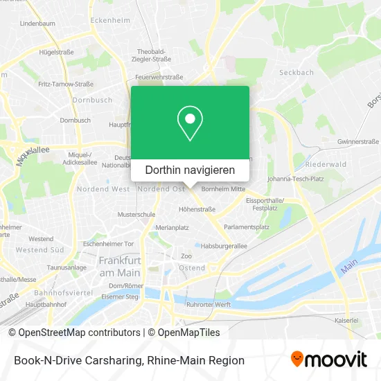 Book-N-Drive Carsharing Karte