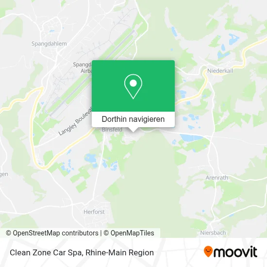 Clean Zone Car Spa Karte