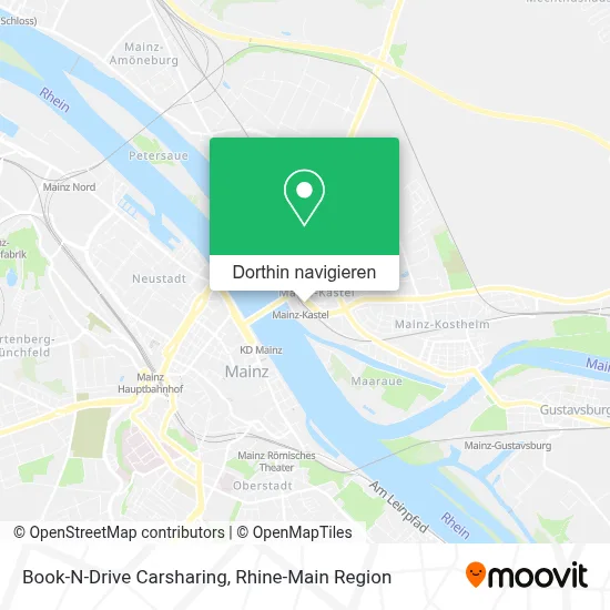 Book-N-Drive Carsharing Karte