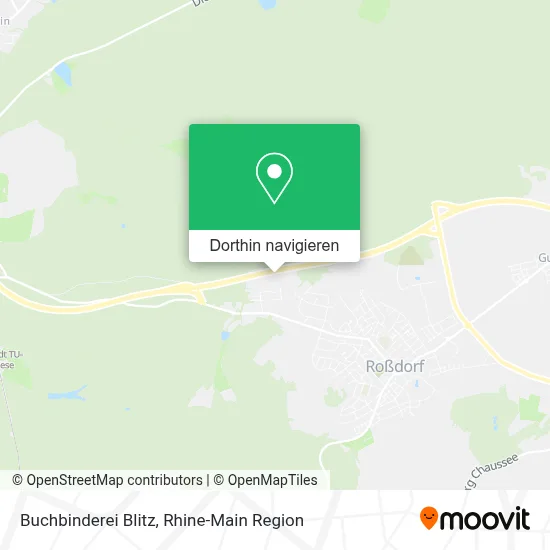 Buchbinderei Blitz Karte