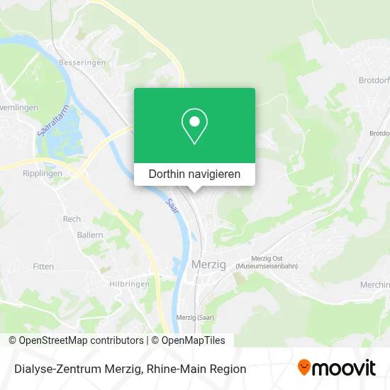 Dialyse-Zentrum Merzig Karte