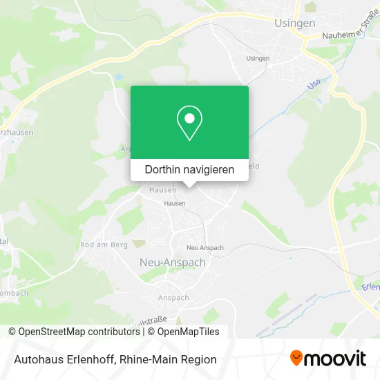 Autohaus Erlenhoff Karte