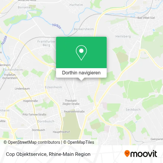 Cop Objektservice Karte