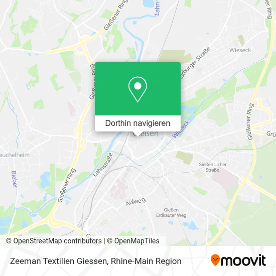 Zeeman Textilien Giessen Karte