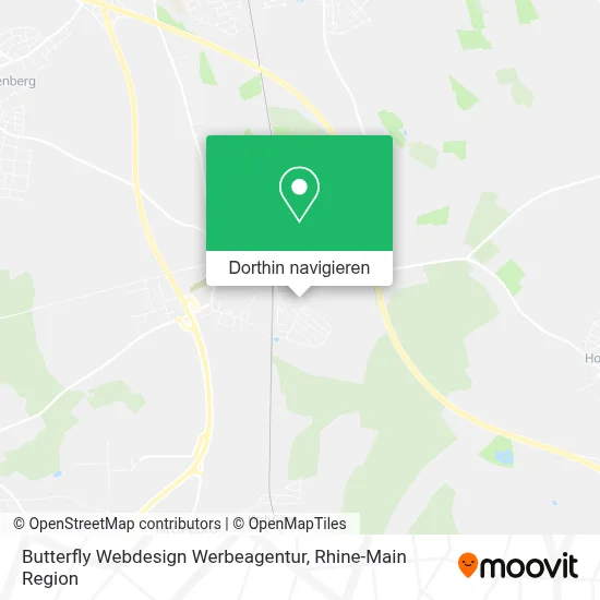 Butterfly Webdesign Werbeagentur Karte