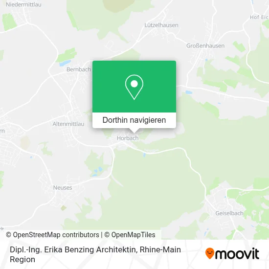 Dipl.-Ing. Erika Benzing Architektin Karte
