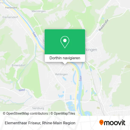 Elementhaar Friseur Karte