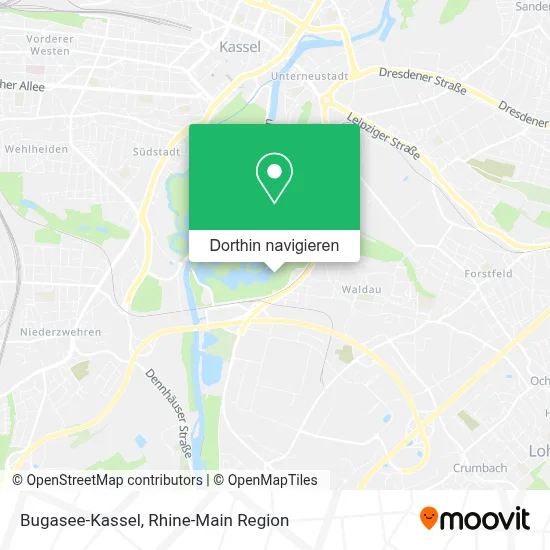 Bugasee-Kassel Karte