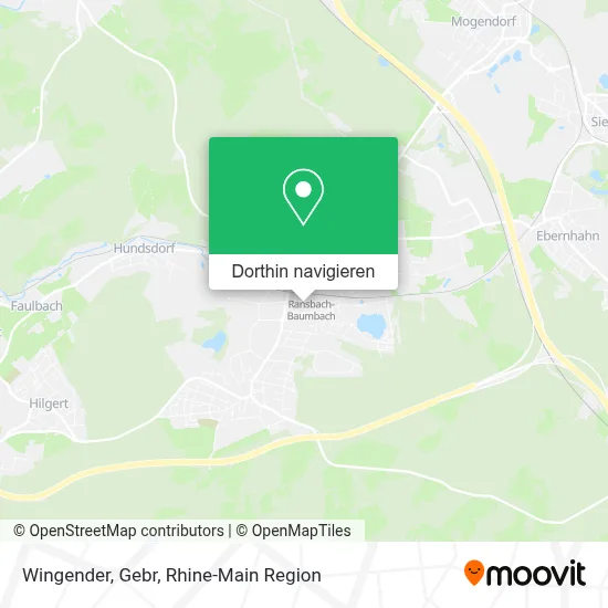 Wingender, Gebr Karte