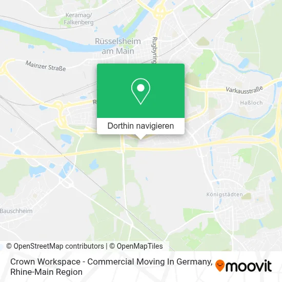 Crown Workspace - Commercial Moving In Germany Karte
