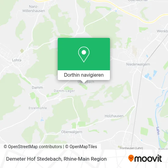 Demeter Hof Stedebach Karte