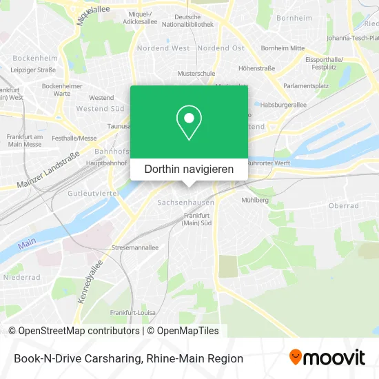 Book-N-Drive Carsharing Karte