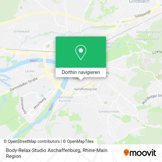 Body-Relax-Studio Aschaffenburg Karte