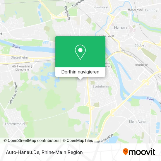 Auto-Hanau.De Karte