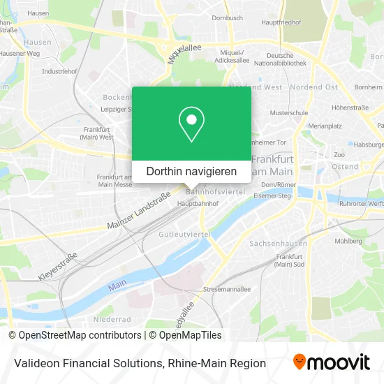 Valideon Financial Solutions Karte