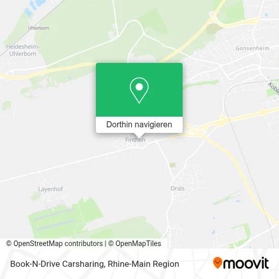 Book-N-Drive Carsharing Karte