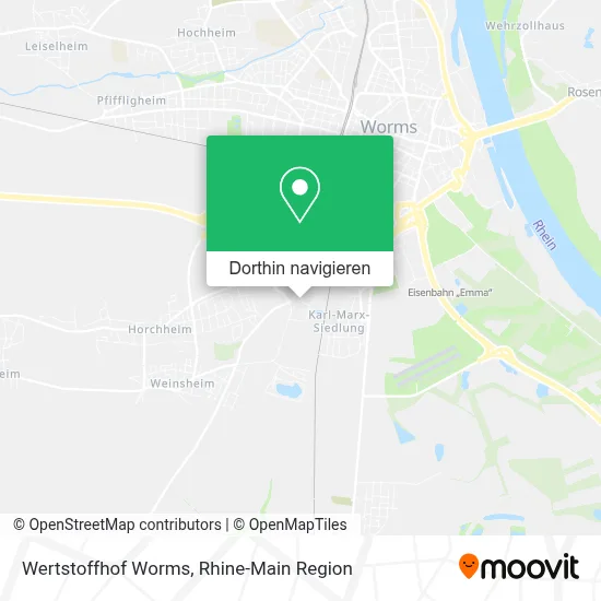 Wertstoffhof Worms Karte