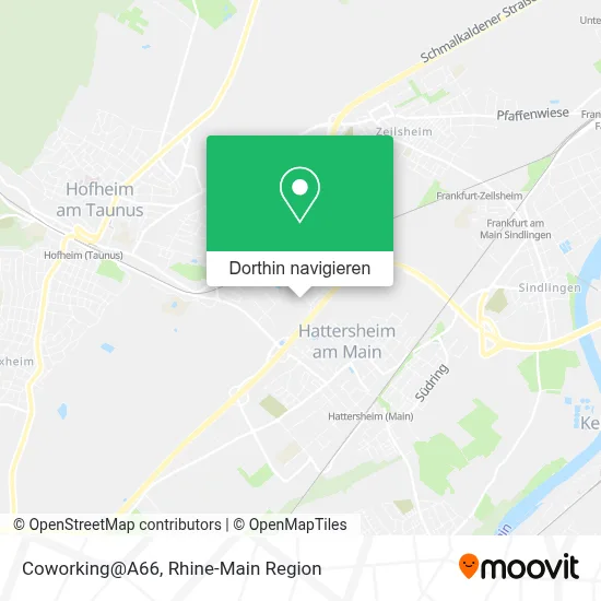 Coworking@A66 Karte