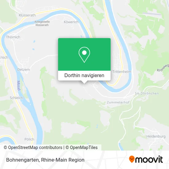 Bohnengarten Karte