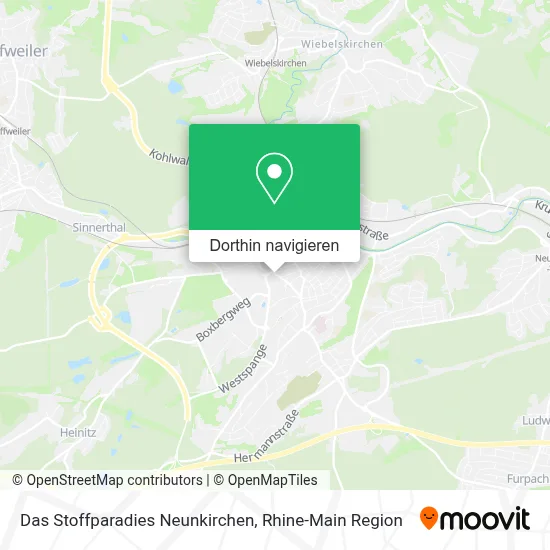 Das Stoffparadies Neunkirchen Karte