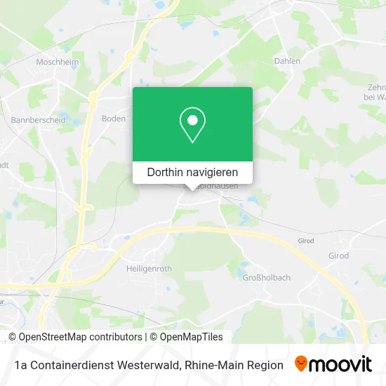1a Containerdienst Westerwald Karte