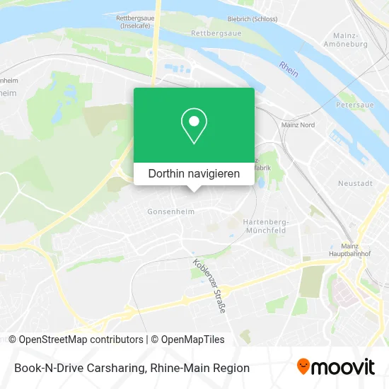 Book-N-Drive Carsharing Karte