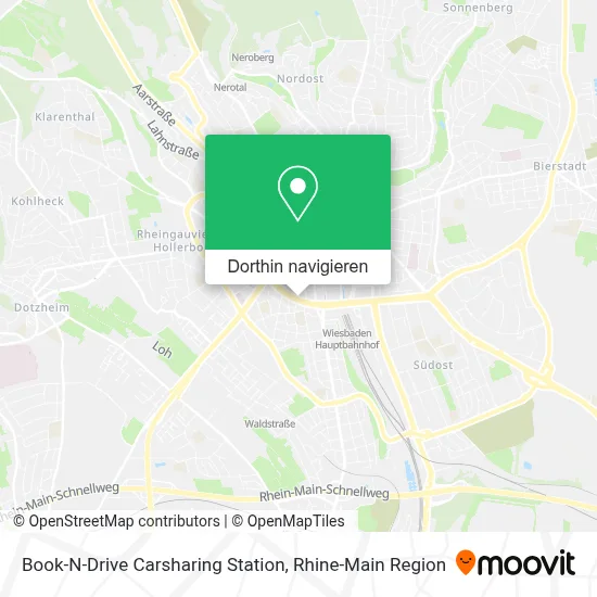 Book-N-Drive Carsharing Station Karte