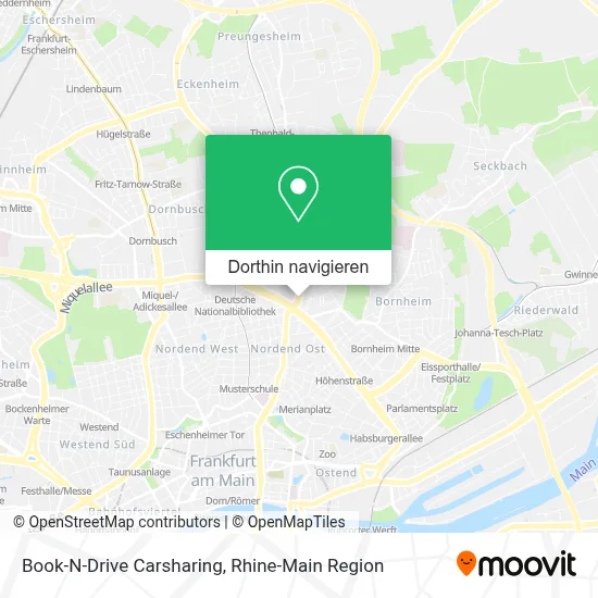 Book-N-Drive Carsharing Karte