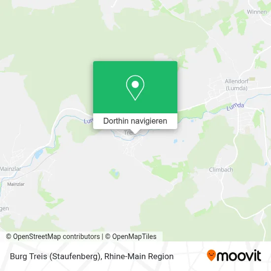 Burg Treis (Staufenberg) Karte