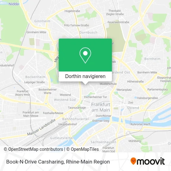 Book-N-Drive Carsharing Karte