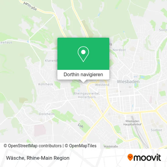 Wäsche Karte