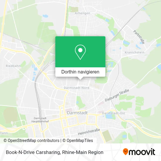 Book-N-Drive Carsharing Karte