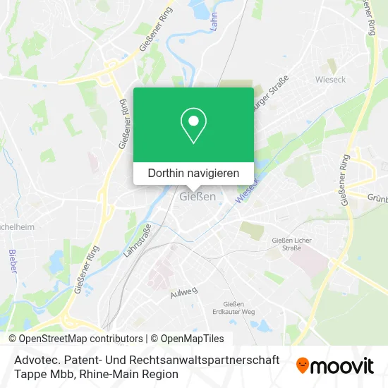 Advotec. Patent- Und Rechtsanwaltspartnerschaft Tappe Mbb Karte