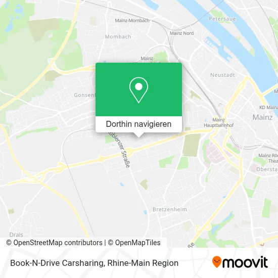 Book-N-Drive Carsharing Karte