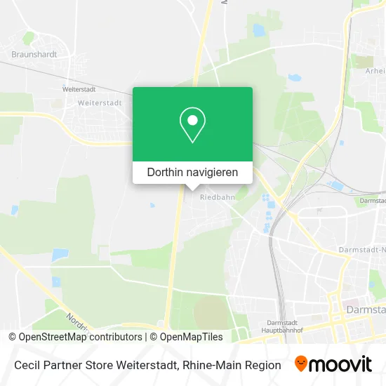 Cecil Partner Store Weiterstadt Karte