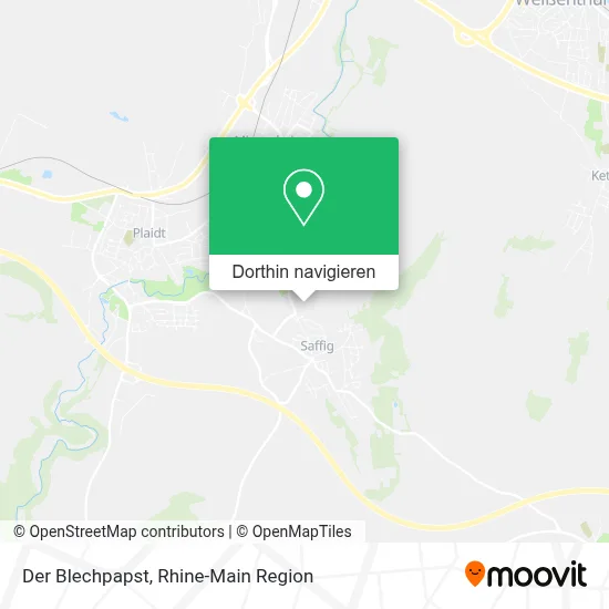 Der Blechpapst Karte