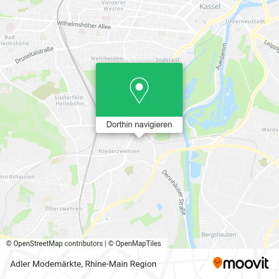 Adler Modemärkte Karte