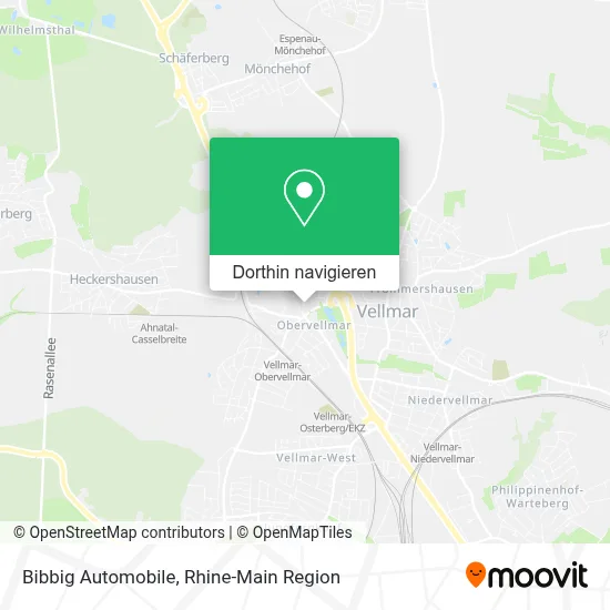 Bibbig Automobile Karte