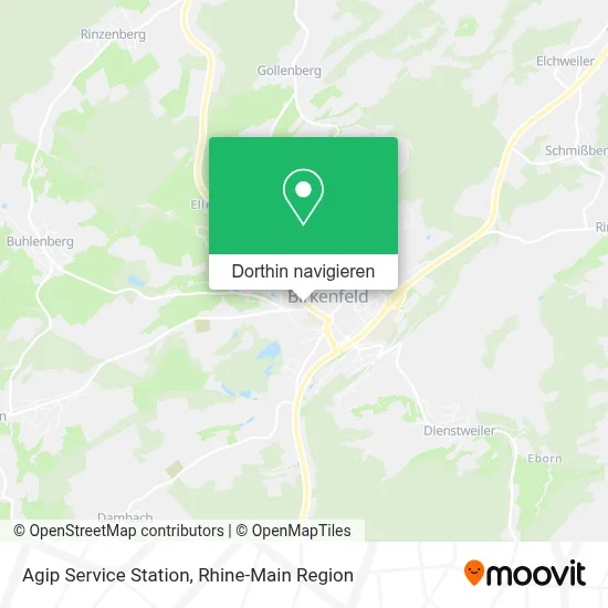 Agip Service Station Karte