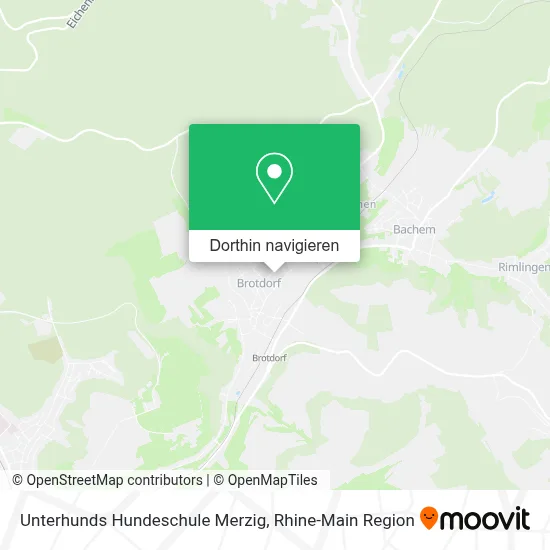 Unterhunds Hundeschule Merzig Karte